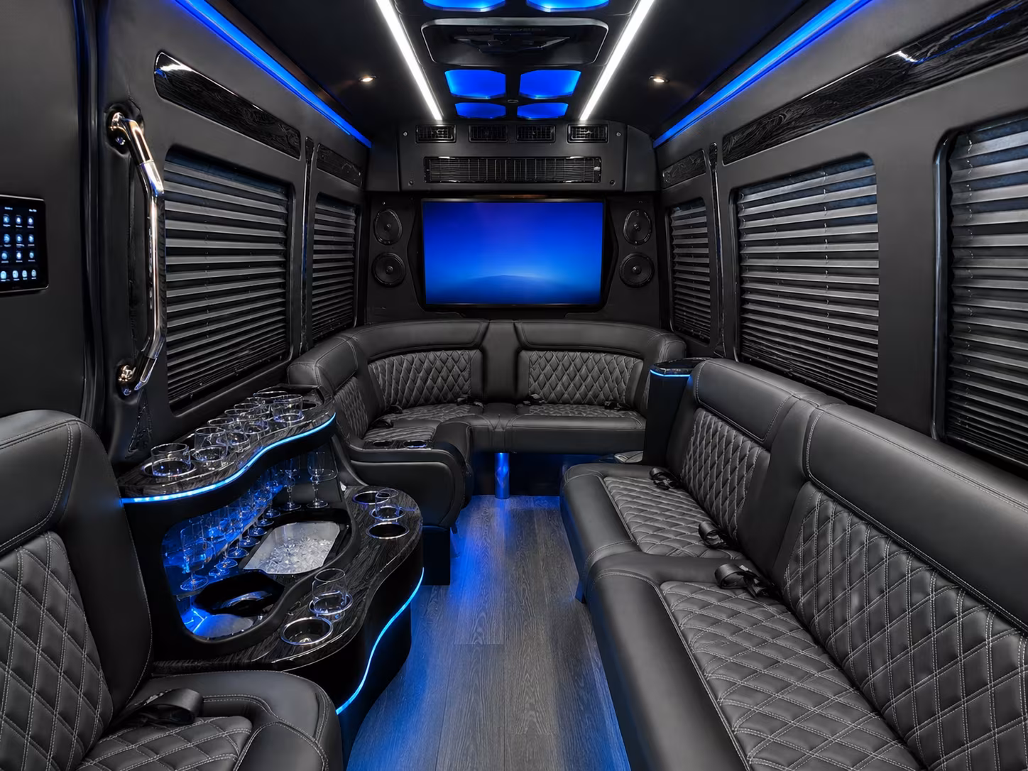 browse a large selection of buses for pre prom photos and after prom plans
