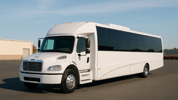 Exterior of Charter Bus Company Bismarck's 20 Passenger Mini bus in Bismarck
