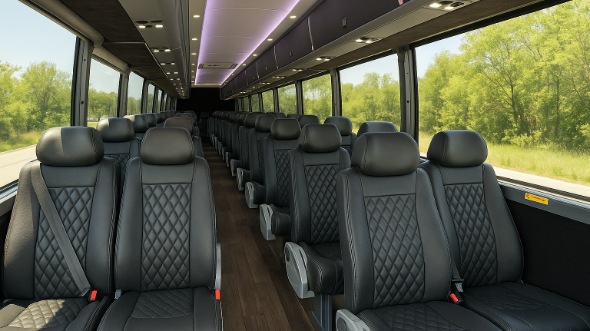 Interior of Charter Bus Company Minot's 20 Passenger Mini bus in Minot