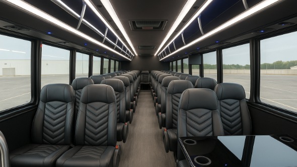 Interior of Charter Bus Company Bismarck's 25 Passenger Mini bus in Bismarck