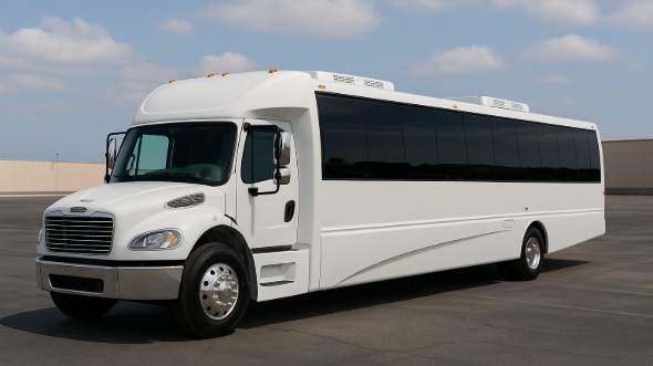 Exterior of Charter Bus Company Bismarck's 35 Passenger Minibus in Bismarck