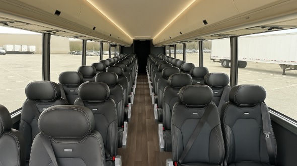 Interior of Charter Bus Company Bismarck's 35 Passenger Minibus in Bismarck