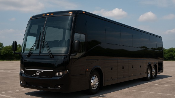 Exterior of Charter Bus Company Bismarck's 50 Passenger Charter Bus in Bismarck