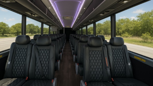 bismarck 30 passenger minibus inside