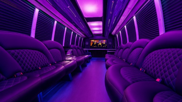 bismarck party bus rental inside