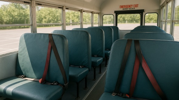 bismarck school bus rental interior